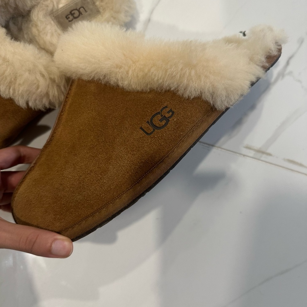 UGG Cream Sheepskin Slippers